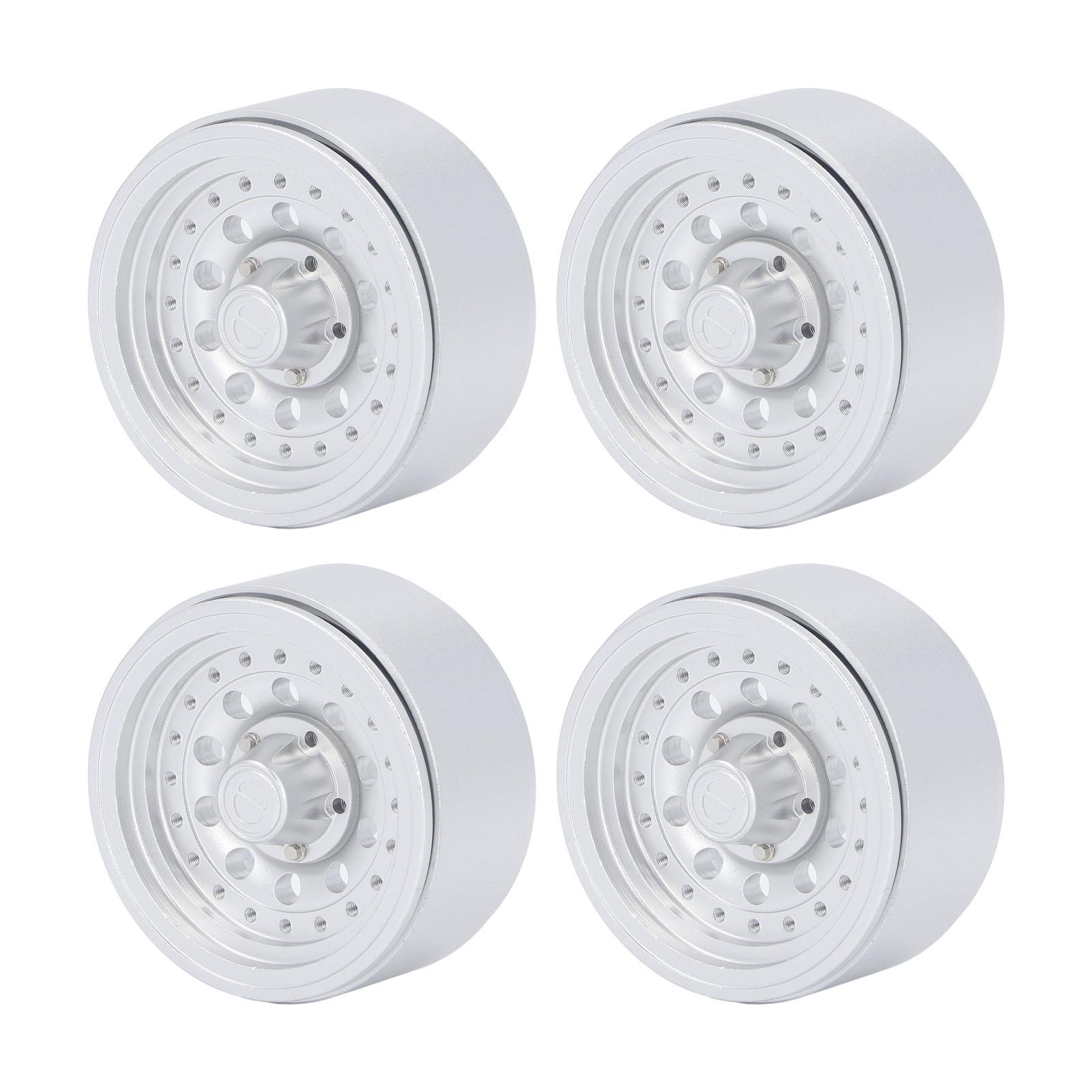 4PCS RC Beadlock Набір колісних ободів 1,9 дюйма алюмінієвого сплаву 1/10 RC автомобільних колісних втулок для Axial SCX10 I II II Silver
4PCS RC Beadlock Набір колісних ободів 1,9 дюйма алюмінієвого сплаву 1/10 RC автомобільних колісних втулок для Axial SCX10 I II II Silver