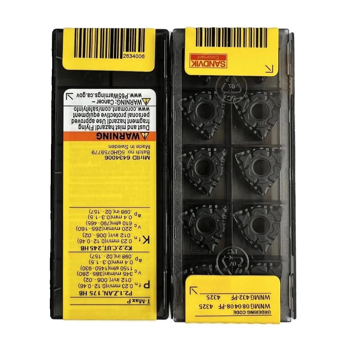 Original Sandvik / WNMG080408-PF 4325 /Carbide CNC Blade 10 PCS
Original Sandvik / WNMG080408-PF 4325 /Carbide CNC Blade 10 PCS