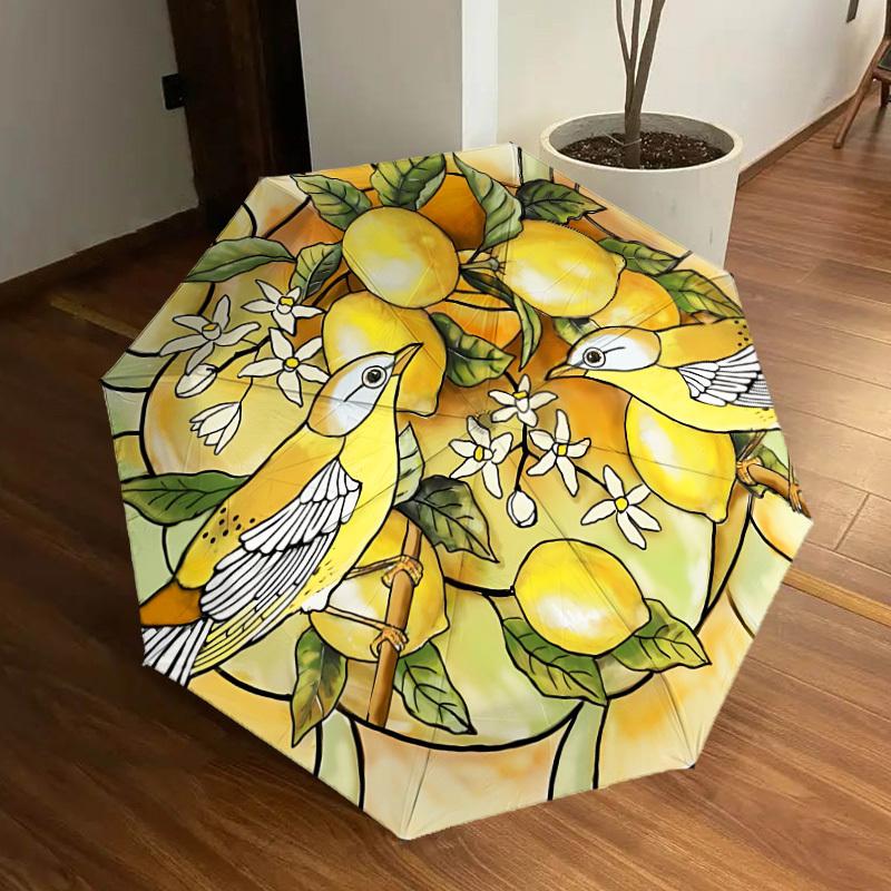 1pc Lemon Bird Stained Automatic Open/Close Umbrella, Formal Events - Ideal Gift for Family or Friends, Outdoor Accessory yy251211191
1pc Lemon Bird Stained Automatic Open/Close Umbrella, Formal Events - Ideal Gift for Family or Friends, Outdoor Accessory yy251211191
