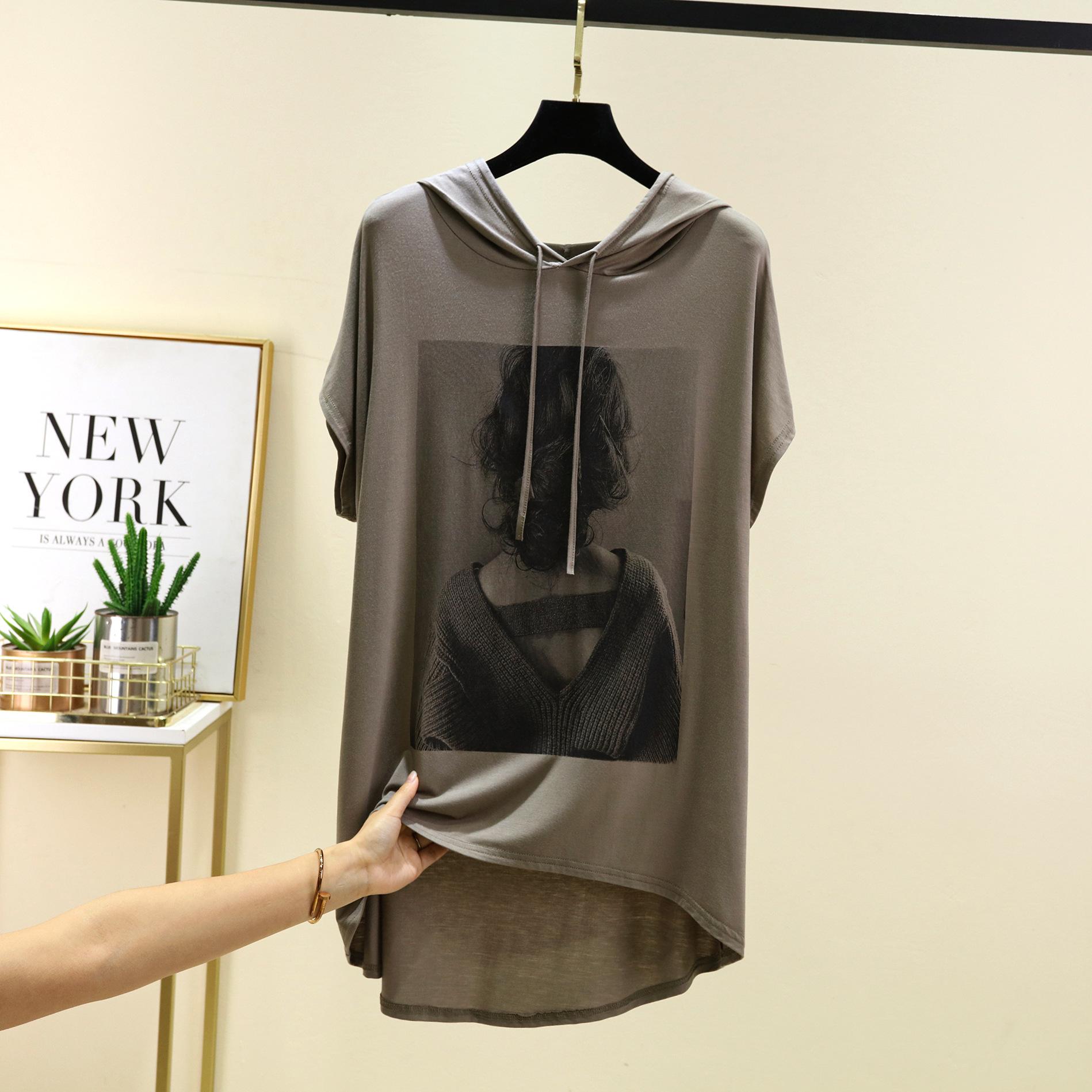 Футболки средней длины с капюшоном и принтом «Красота». Летние женские толстовки с капюшоном из модала. Повседневные футболки с короткими рукавами. Однотонные. Все сочетаются. L
Футболки средней длины с капюшоном и принтом «Красота». Летние женские толстовки с капюшоном из модала. Повседневные футболки с короткими рукавами. Однотонные. Все сочетаются. L