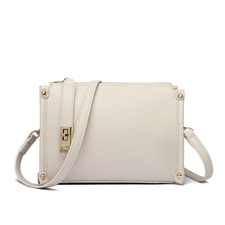 Lychee pattern metal lock small square bag crossbody shoulder bag
Lychee pattern metal lock small square bag crossbody shoulder bag