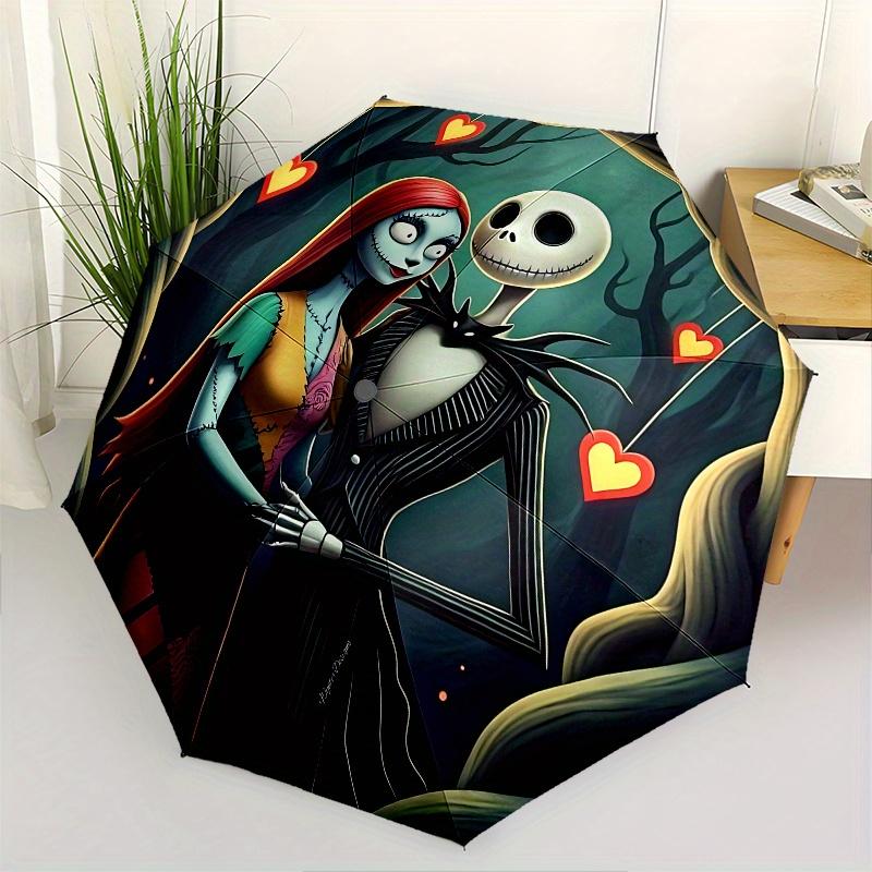 1 Auto Open Jack Skellington, Sally Themed Colorful 8 rib Portable Umbrella for Men and Women, A Compact Commuting Companion Suitable for Da
1 Auto Open Jack Skellington, Sally Themed Colorful 8 rib Portable Umbrella for Men and Women, A Compact Commuting Companion Suitable for Da