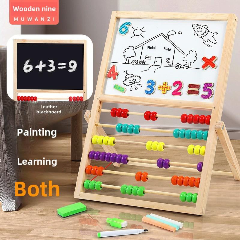 Double-Sided Wooden Magnetic Blackboard & Abacus: Early Education Toy for Writing & Drawing
Double-Sided Wooden Magnetic Blackboard & Abacus: Early Education Toy for Writing & Drawing