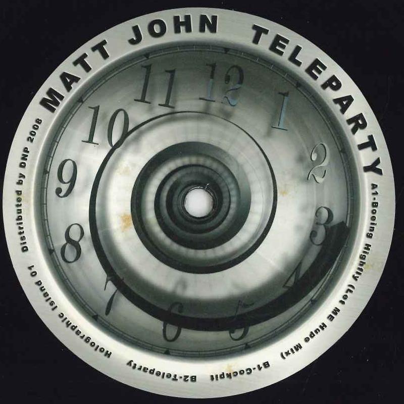 12inch Record MATT JOHN - Teleparty HOLO1 Holographic Isl 2008 Germany Dance & Electronica Used
12inch Record MATT JOHN - Teleparty HOLO1 Holographic Isl 2008 Germany Dance & Electronica Used
