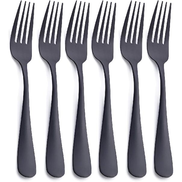 Dinner Fork, Stainless Steel Satin Finish 8.0-inch Silverware Flatware Fork Set, Service for 6, Dishwasher Safe, 3, Black
Dinner Fork, Stainless Steel Satin Finish 8.0-inch Silverware Flatware Fork Set, Service for 6, Dishwasher Safe, 3, Black