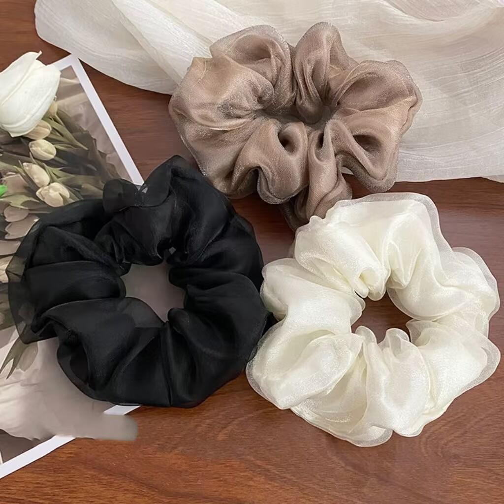 Elegant Women Mesh Scrunchies Black Beige Khaki Hair Rope Hair Accessories Girls Kids Headwear Hair Ties Elastic Hair Bands Size fits all
Elegant Women Mesh Scrunchies Black Beige Khaki Hair Rope Hair Accessories Girls Kids Headwear Hair Ties Elastic Hair Bands Size fits all