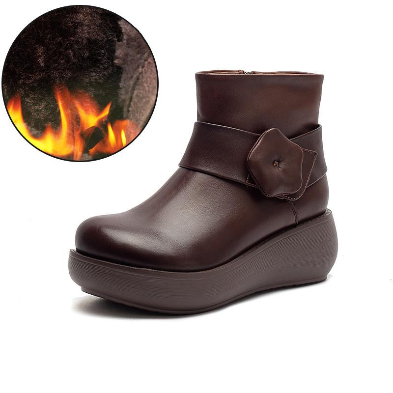 Johnature Британский стиль Короткие ботинки Плюшевые Теплые Натуральная кожа Круглый носок Женские Ботильоны на танкетке 40 коричневый
Johnature Британский стиль Короткие ботинки Плюшевые Теплые Натуральная кожа Круглый носок Женские Ботильоны на танкетке 40 коричневый