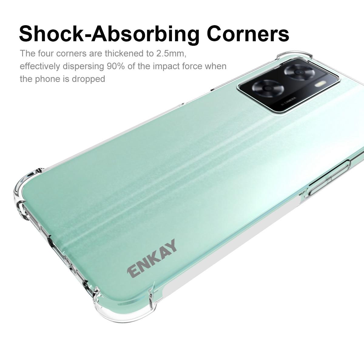 ENKAY HAT PRINCE For Oppo A57 4G/A57s 4G Anti-slip Strip Edge Design Clear TPU Cover Thickened Corners Anti-drop Phone Back Case A
ENKAY HAT PRINCE For Oppo A57 4G/A57s 4G Anti-slip Strip Edge Design Clear TPU Cover Thickened Corners Anti-drop Phone Back Case A