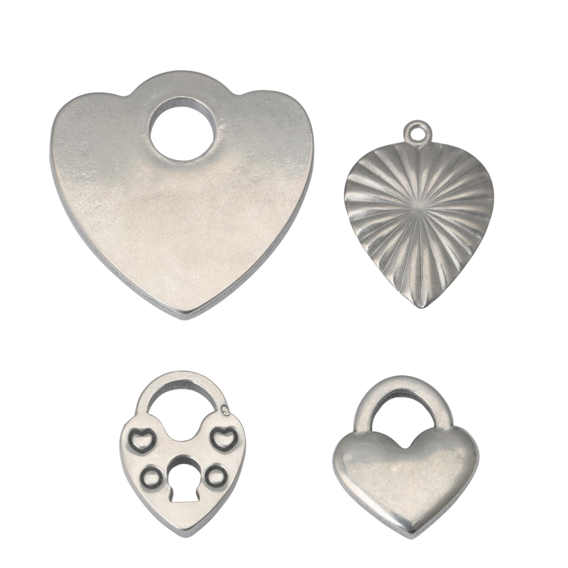 Heart-shaped Stainless Steel Padlock Necklace Bracelet - DIY Titanium Jewelry Accessories Variant 3
Heart-shaped Stainless Steel Padlock Necklace Bracelet - DIY Titanium Jewelry Accessories Variant 3