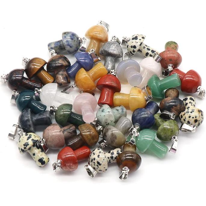 8pcs Natural Stone Pendant Rose Quartzs Agate Unakite Mushroom Shape Charms For Making DIY Jewelry Necklace Bracelet Size 20×15mm
8pcs Natural Stone Pendant Rose Quartzs Agate Unakite Mushroom Shape Charms For Making DIY Jewelry Necklace Bracelet Size 20×15mm