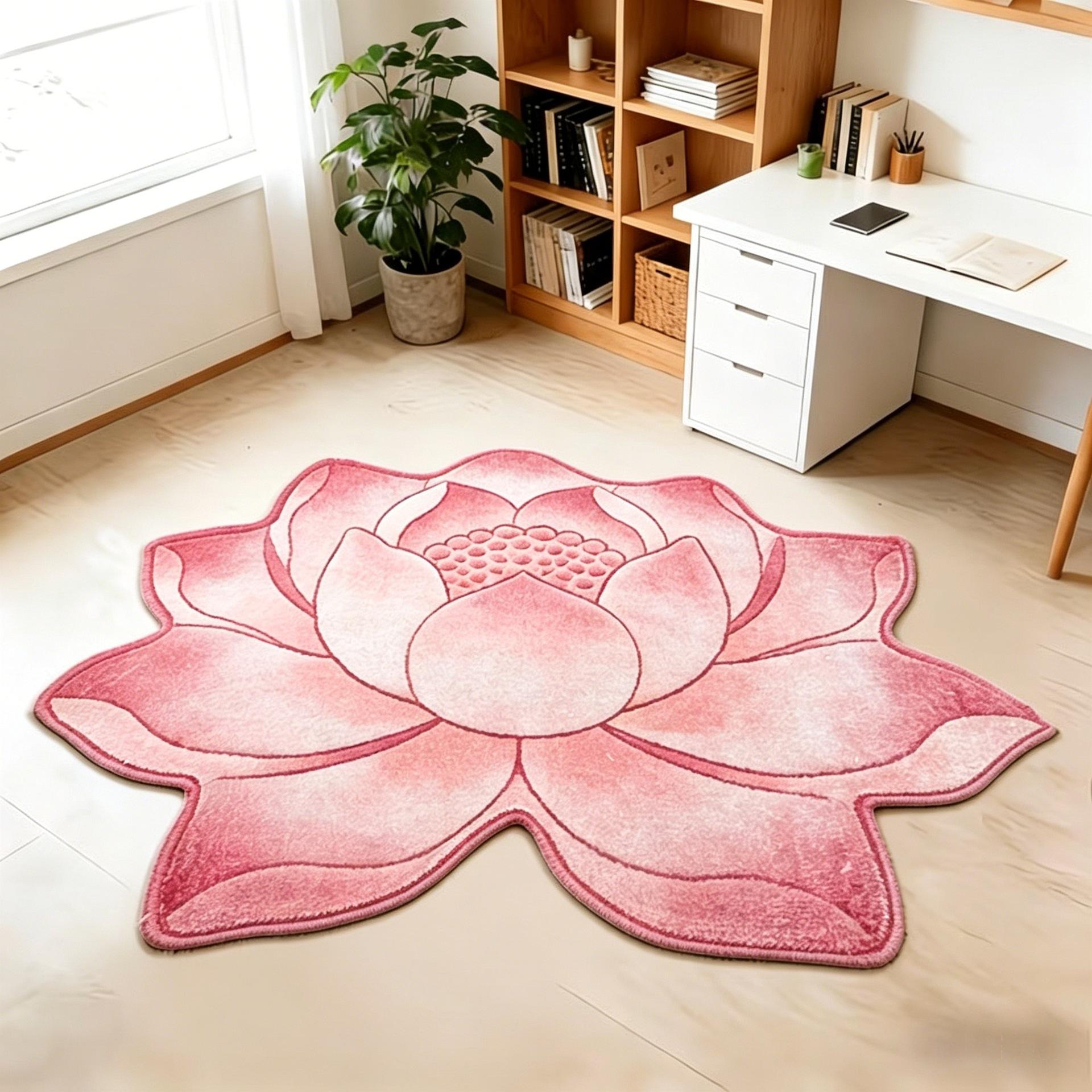 3D Flat Lotus Carpet, Closet Floor Mat, Large Area Dirt-resistant Floor Mat for Living Room 40*40cm-Quick-Dry
3D Flat Lotus Carpet, Closet Floor Mat, Large Area Dirt-resistant Floor Mat for Living Room 40*40cm-Quick-Dry