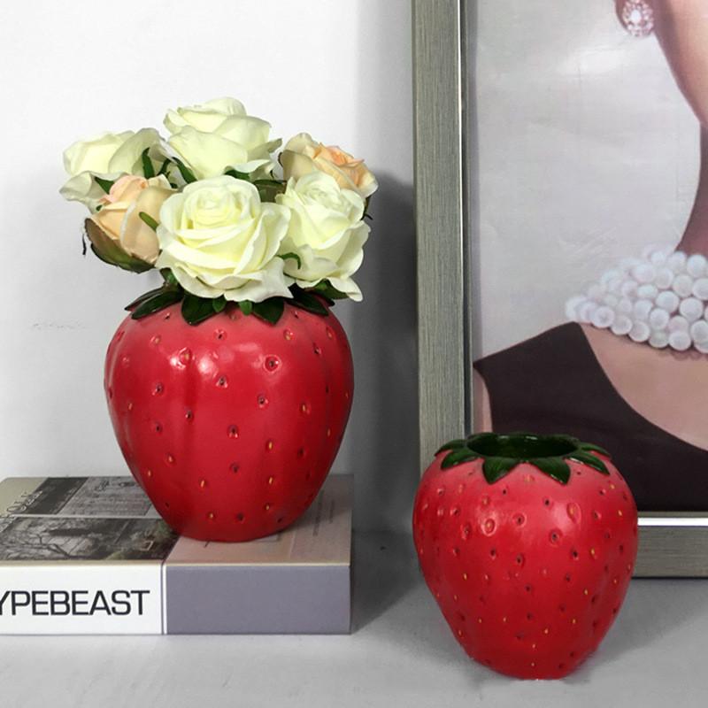 Resin Vase Cartoon Strawberry Artificial Fruit Flower Vase Children s Room Storage Pen Container Home Decoration Accessories
Resin Vase Cartoon Strawberry Artificial Fruit Flower Vase Children s Room Storage Pen Container Home Decoration Accessories