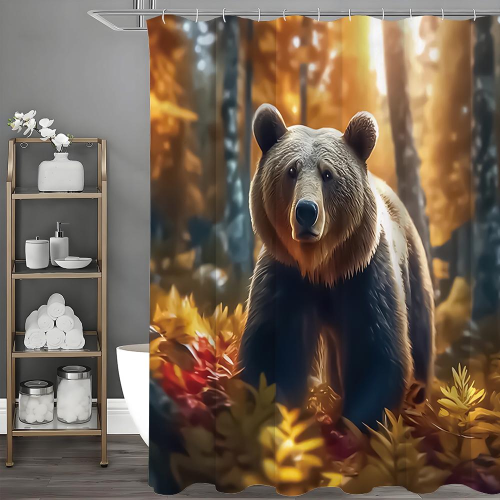 Осенняя коричневая медвежья лесная шторка для душа, Декоративная шторка для душа для ванной комнаты, Водонепроницаемая шторка для душа с крючками 90*180cm
Осенняя коричневая медвежья лесная шторка для душа, Декоративная шторка для душа для ванной комнаты, Водонепроницаемая шторка для душа с крючками 90*180cm
