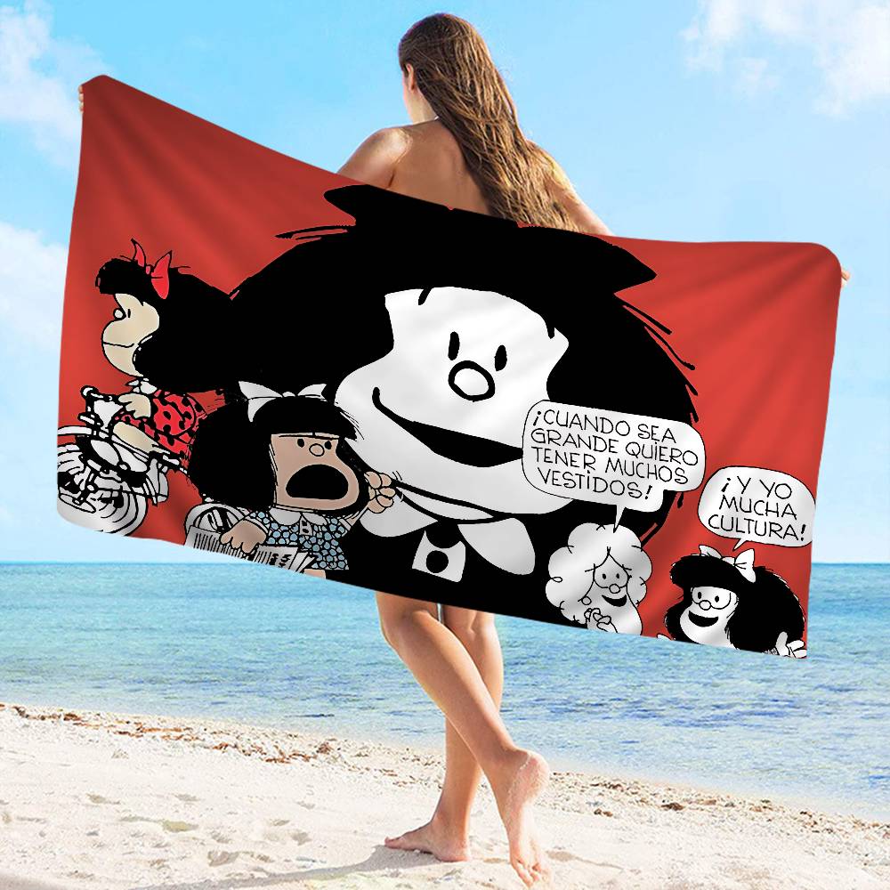 M-Mafalda Girl Microfiber Blanket Quick Drying Beach Towels Oversized Printing Super Absorbent Pool Towel Blanket W30*H60(CM)
M-Mafalda Girl Microfiber Blanket Quick Drying Beach Towels Oversized Printing Super Absorbent Pool Towel Blanket W30*H60(CM)