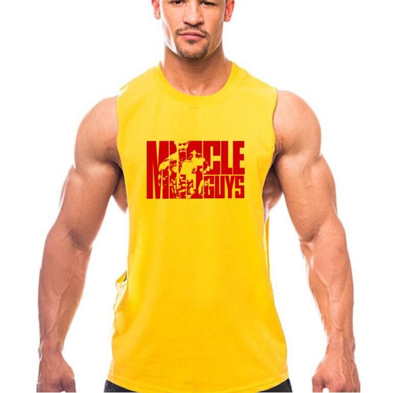 Одежда Muscleguys, лето 2019, мужские майки, модный жилет без рукавов с круглым вырезом и принтом, мужской хлопковый жилет для фитнеса, спортивная одежда, футболки для спортзала XXL жёлтый
Одежда Muscleguys, лето 2019, мужские майки, модный жилет без рукавов с круглым вырезом и принтом, мужской хлопковый жилет для фитнеса, спортивная одежда, футболки для спортзала XXL жёлтый