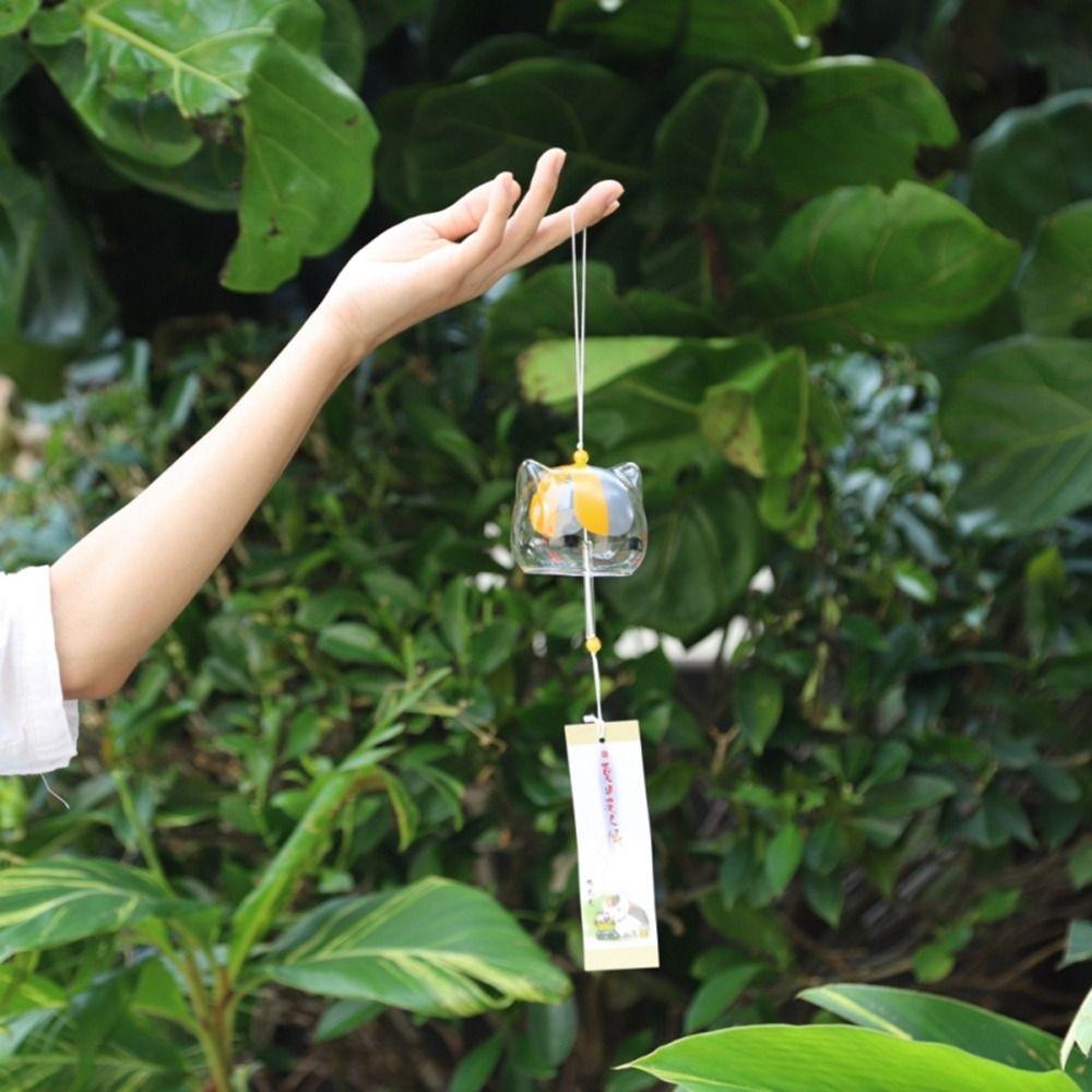 1pcs Transparent Glass Cat Pattern Wind Chime Creative Japanese Cat Pendant Home Garden Hanging Decor DIY Gift
1pcs Transparent Glass Cat Pattern Wind Chime Creative Japanese Cat Pendant Home Garden Hanging Decor DIY Gift
