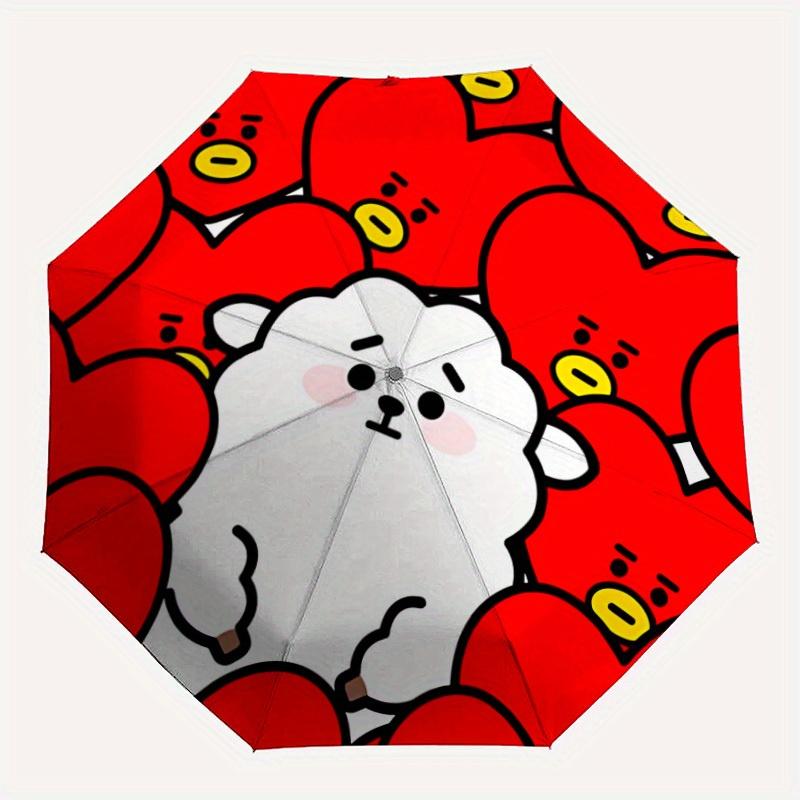 1pc Red Heart Pattern Automatic Open/Close Umbrella, Umbrella with cartoon Design, Portable Compact Umbrella for Men & Women, Good Holiday G
1pc Red Heart Pattern Automatic Open/Close Umbrella, Umbrella with cartoon Design, Portable Compact Umbrella for Men & Women, Good Holiday G