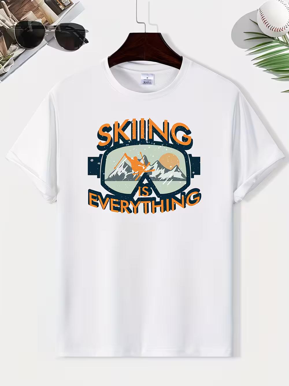Skiing Everything Print T-shirt For Men XXXXL
Skiing Everything Print T-shirt For Men XXXXL