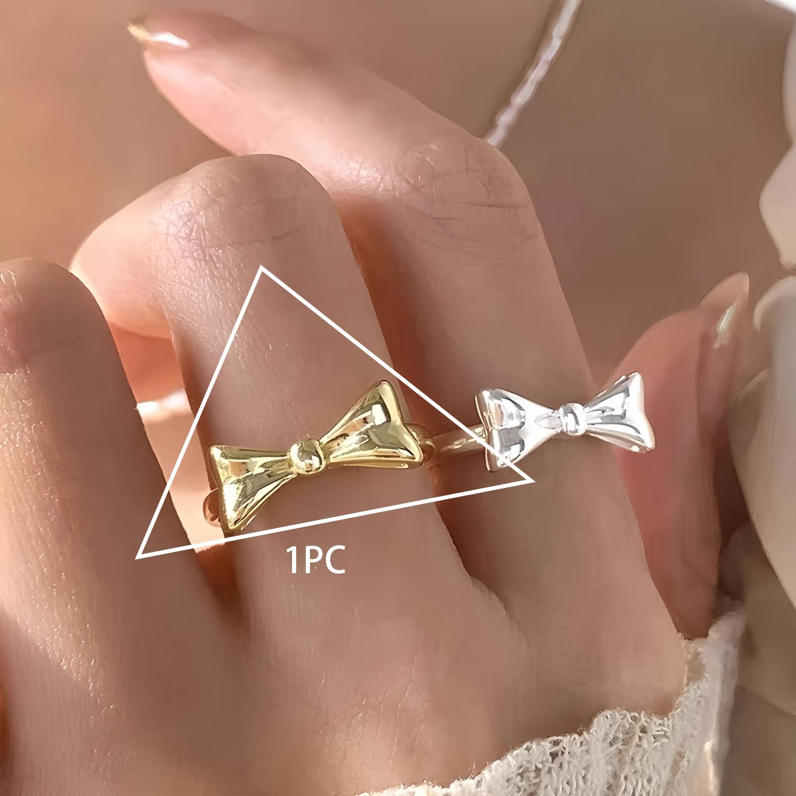 PANJBJ 925 Silver Bowknot Ring for Women Minimalism Irregular Sweet Design Sweet Adjustable Finger Jewelry Party Gift Dropship
PANJBJ 925 Silver Bowknot Ring for Women Minimalism Irregular Sweet Design Sweet Adjustable Finger Jewelry Party Gift Dropship
