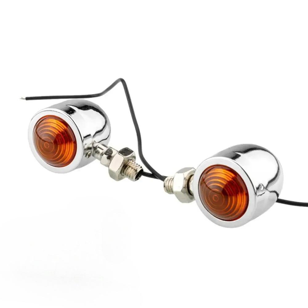 Moto Lights Retro Motorcycle Lights 12V Single Wire Turn Signals Lights Universal Motorcycle Turn Signals for Harley Cafe Racer срібний
Moto Lights Retro Motorcycle Lights 12V Single Wire Turn Signals Lights Universal Motorcycle Turn Signals for Harley Cafe Racer срібний