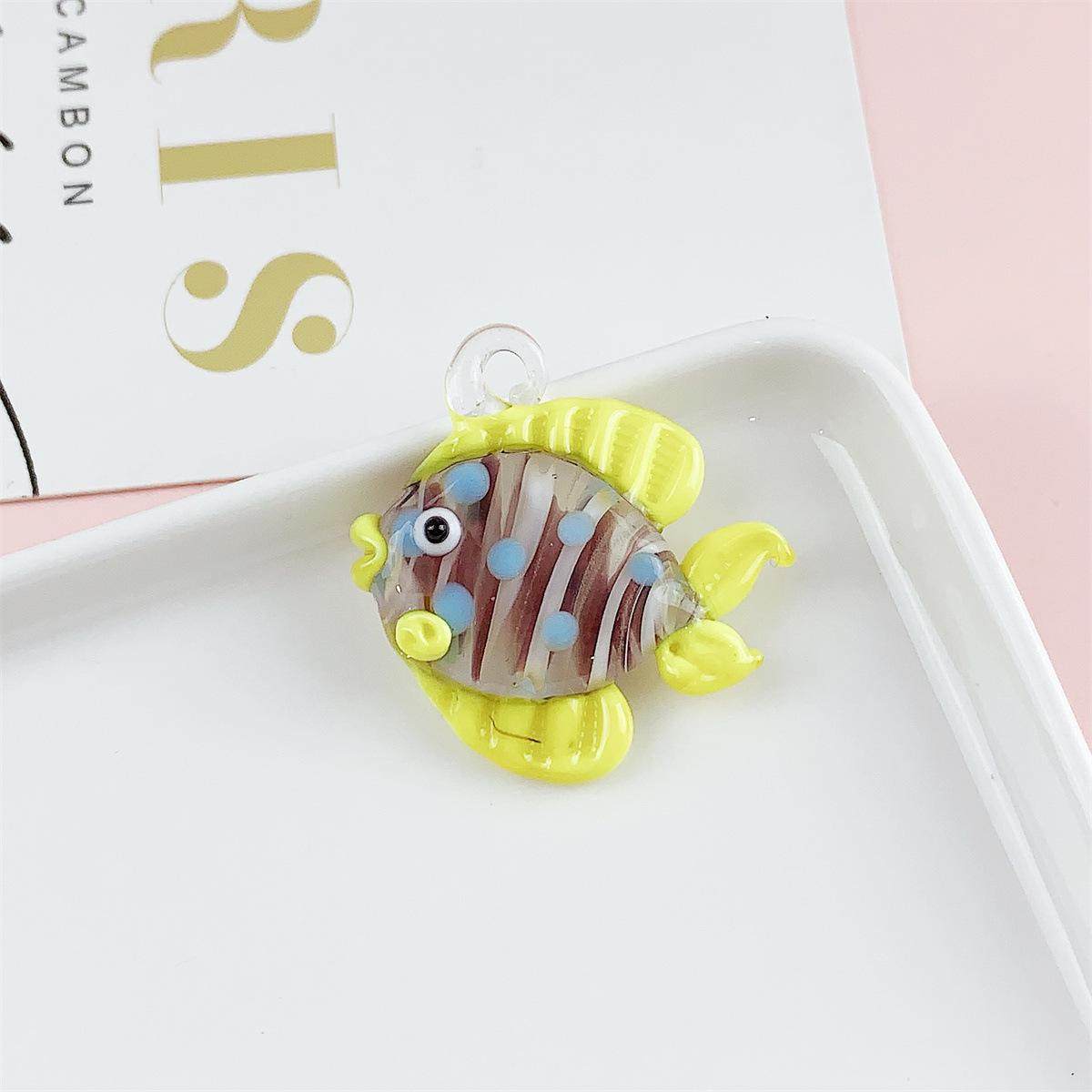Handmade Tropical Fish Glass Pendant - DIY Jewelry Accessory Handmade product, size may vary slightly
Handmade Tropical Fish Glass Pendant - DIY Jewelry Accessory Handmade product, size may vary slightly