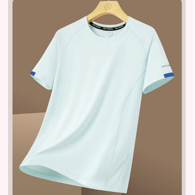 Мужская быстросохнущая футболка, мужская летняя дышащая футболка из ледяного шелка, свободная спортивная одежда для бега и фитнеса M
Мужская быстросохнущая футболка, мужская летняя дышащая футболка из ледяного шелка, свободная спортивная одежда для бега и фитнеса M