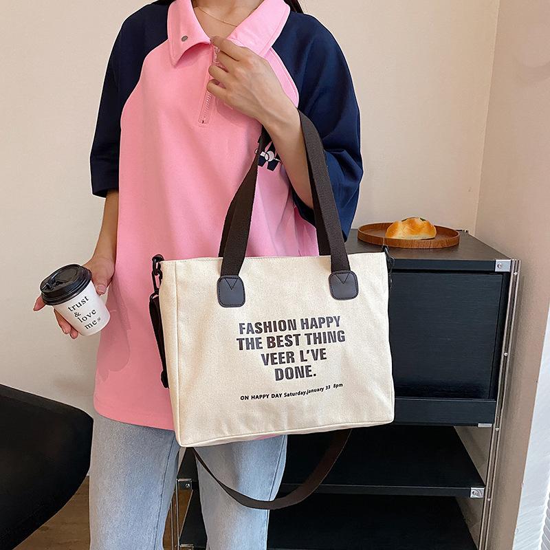 2025 new trendy simple portable canvas bag large capacity leisure shoulder bag college student shopping bag tote bag чёрный
2025 new trendy simple portable canvas bag large capacity leisure shoulder bag college student shopping bag tote bag чёрный