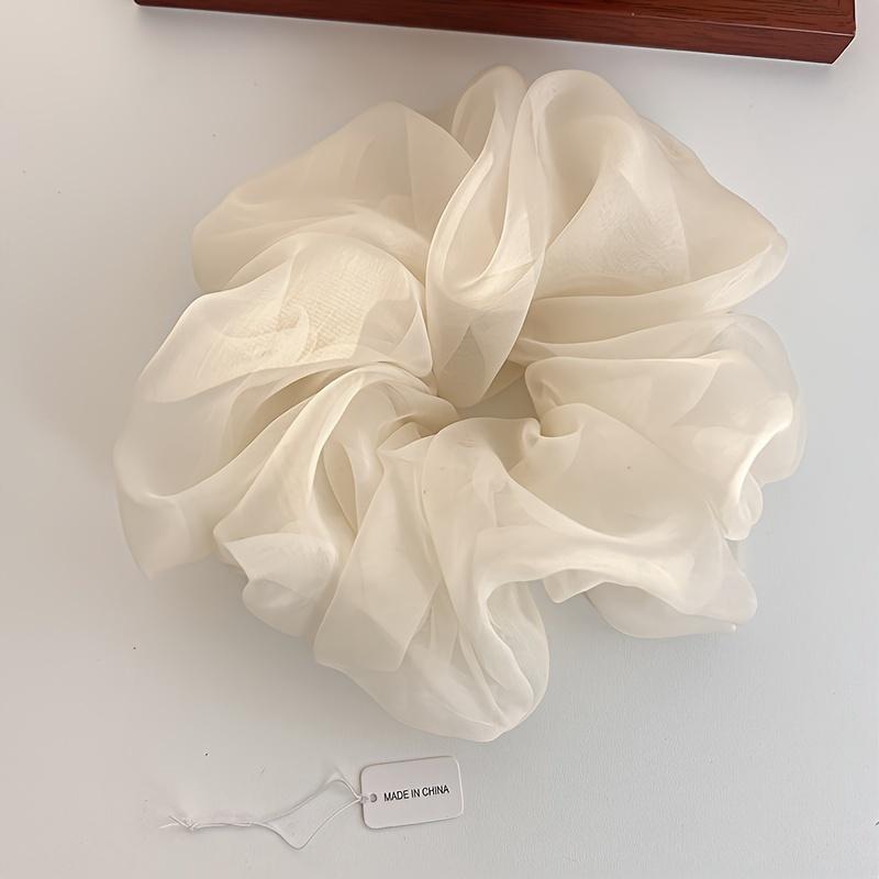 Single Fluffy Large Hair Scrunchie - Soft Netted Hair Tie with Elegant Minimalist Design, Pastel Pink/Beige/Black Colors
Single Fluffy Large Hair Scrunchie - Soft Netted Hair Tie with Elegant Minimalist Design, Pastel Pink/Beige/Black Colors