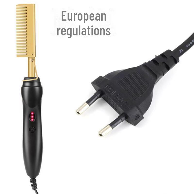 Расческа двойного назначения из меди для выпрямления и завивки влажных/сухих волос Round plug European standard
Расческа двойного назначения из меди для выпрямления и завивки влажных/сухих волос Round plug European standard