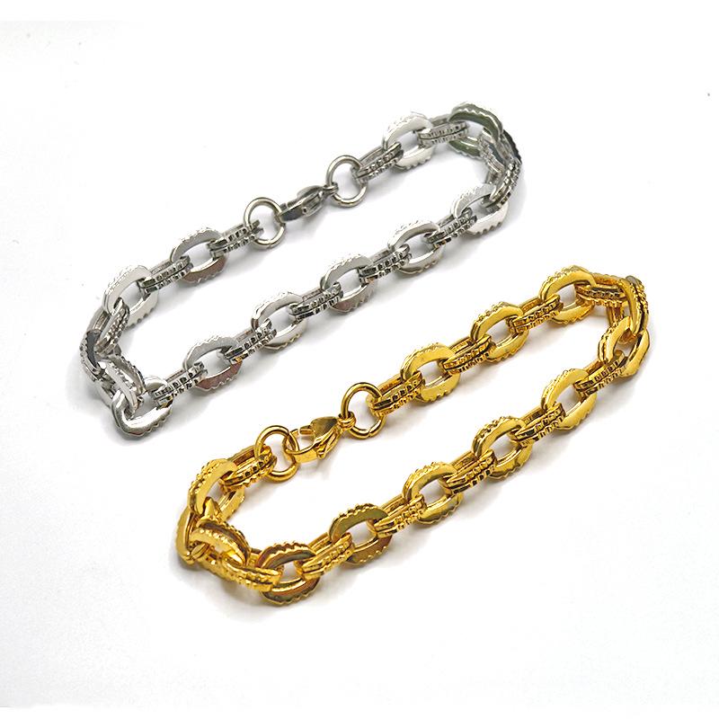 Men s Vintage Titanium Steel Gear Bracelet - Trendy Gold Design, Unique Personality Accessory Steel Bracelet 17cm
Men s Vintage Titanium Steel Gear Bracelet - Trendy Gold Design, Unique Personality Accessory Steel Bracelet 17cm