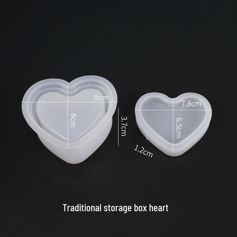 Heart and Round Silicone Mold for DIY Crystal Resin Storage Box
Heart and Round Silicone Mold for DIY Crystal Resin Storage Box
