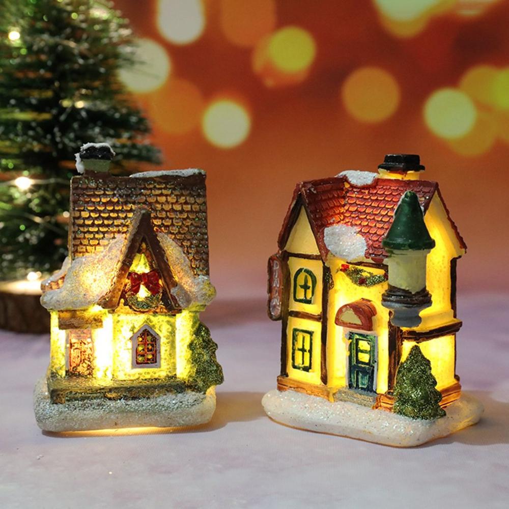 New Year Resin Craft Miniatures Figurine Mini LED Light Christmas Decoration Village House Ornament D
New Year Resin Craft Miniatures Figurine Mini LED Light Christmas Decoration Village House Ornament D