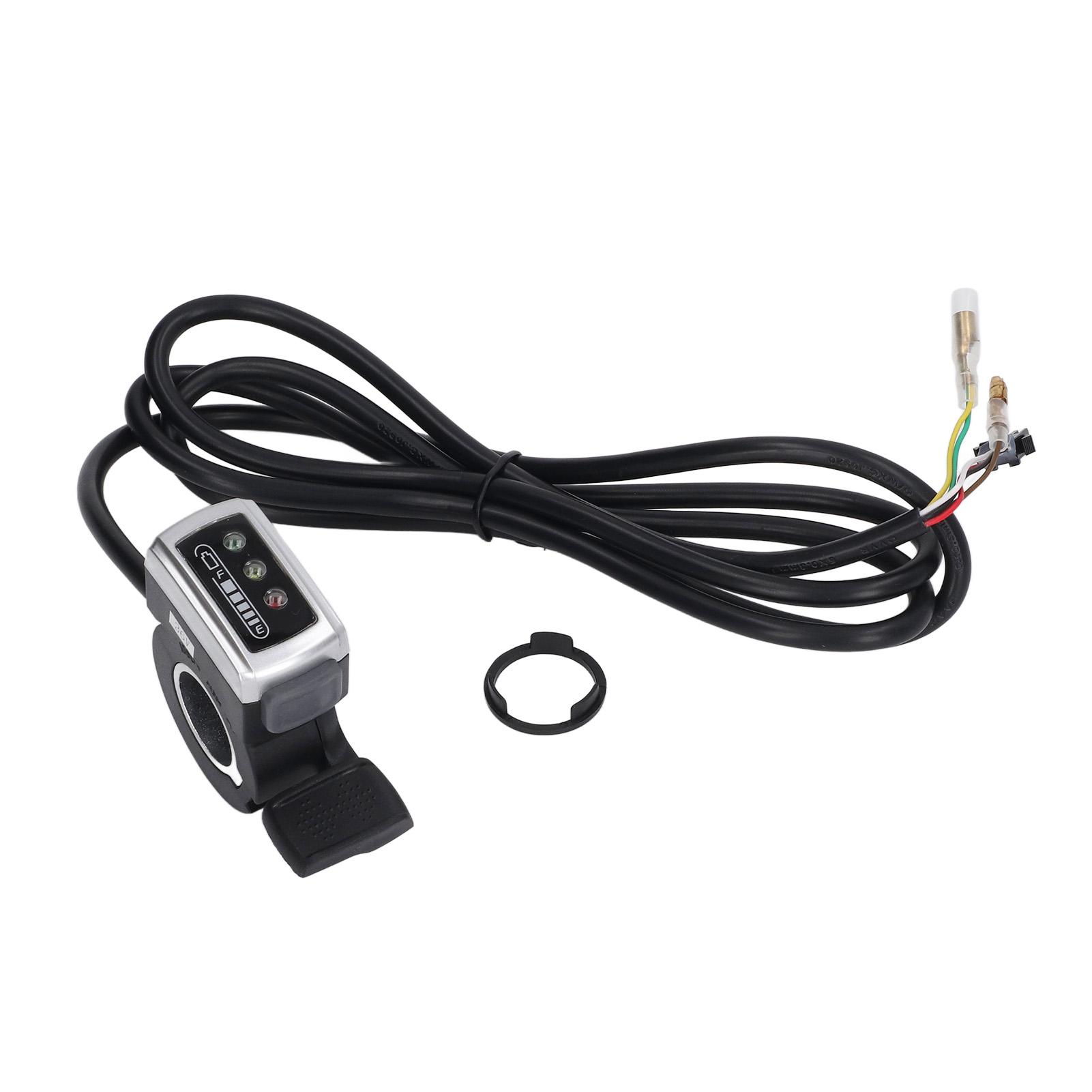 106DX Thumb Throttle for Electric Bike Scooter with Switch Battery Status Finger Throttle
106DX Thumb Throttle for Electric Bike Scooter with Switch Battery Status Finger Throttle