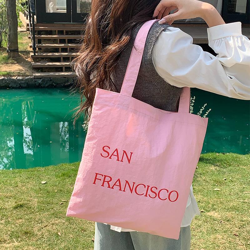Spring New Color Party Letter Print Slouchy Style Single Shoulder Bag Casual Nylon Purses KTB
Spring New Color Party Letter Print Slouchy Style Single Shoulder Bag Casual Nylon Purses KTB