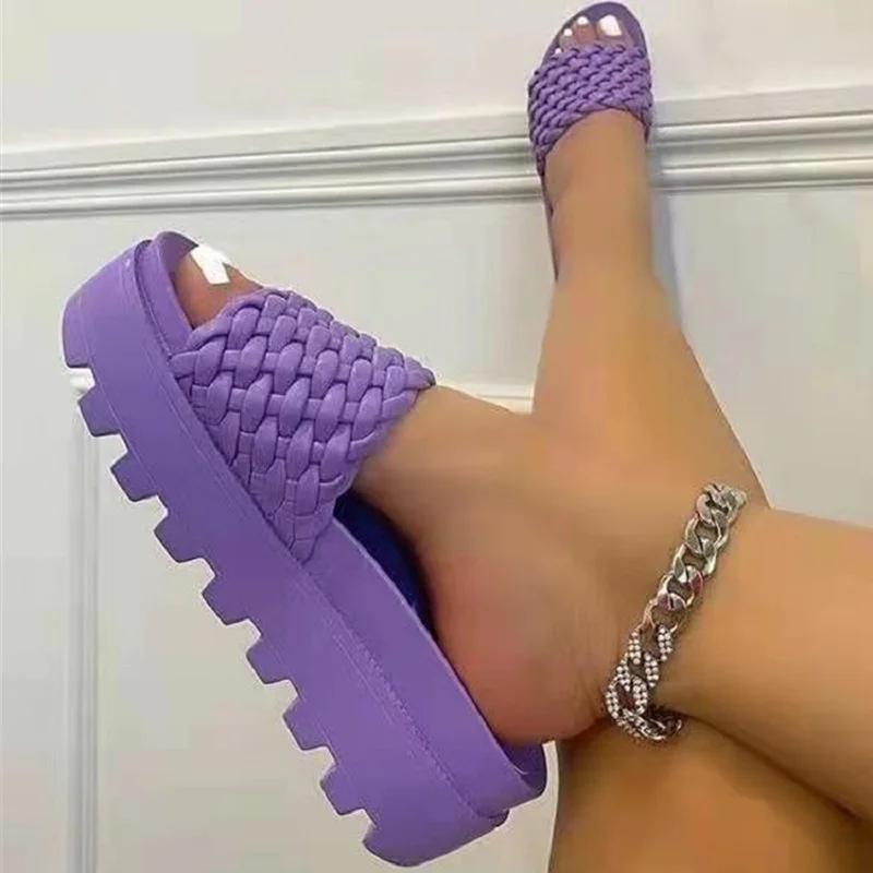 Женские сандалии на толстой подошве-платформе, Повседневные шлепанцы с увеличением роста, Летние спортивные сандалии с открытым носком 42 фиолетовый
Женские сандалии на толстой подошве-платформе, Повседневные шлепанцы с увеличением роста, Летние спортивные сандалии с открытым носком 42 фиолетовый