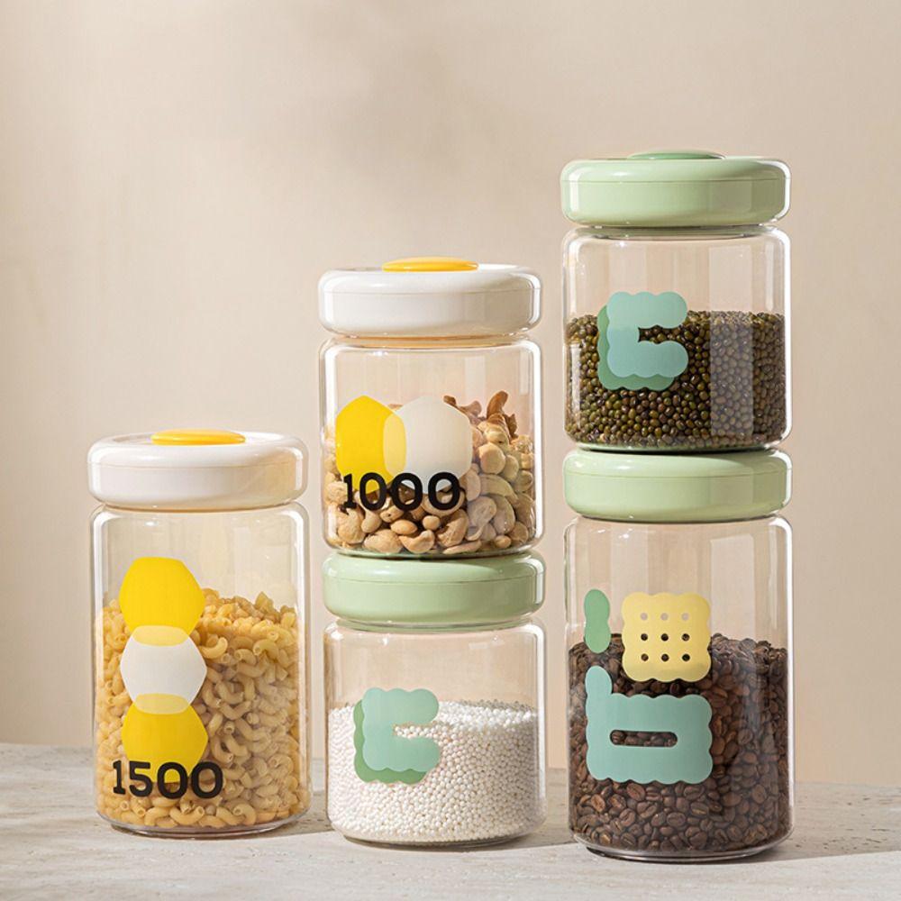 One Button Opening Airtight Food Storage Containers Press Type Kitchen Storage Jar Spices White-1000ml
One Button Opening Airtight Food Storage Containers Press Type Kitchen Storage Jar Spices White-1000ml