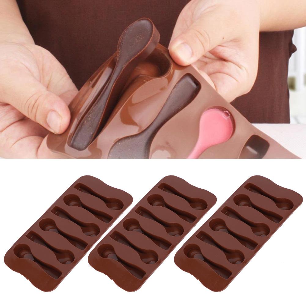 3 шт. DIY Силиконовая форма для выпечки тортов и шоколада в форме ложки с антипригарным покрытием, кухонная утварь
3 шт. DIY Силиконовая форма для выпечки тортов и шоколада в форме ложки с антипригарным покрытием, кухонная утварь