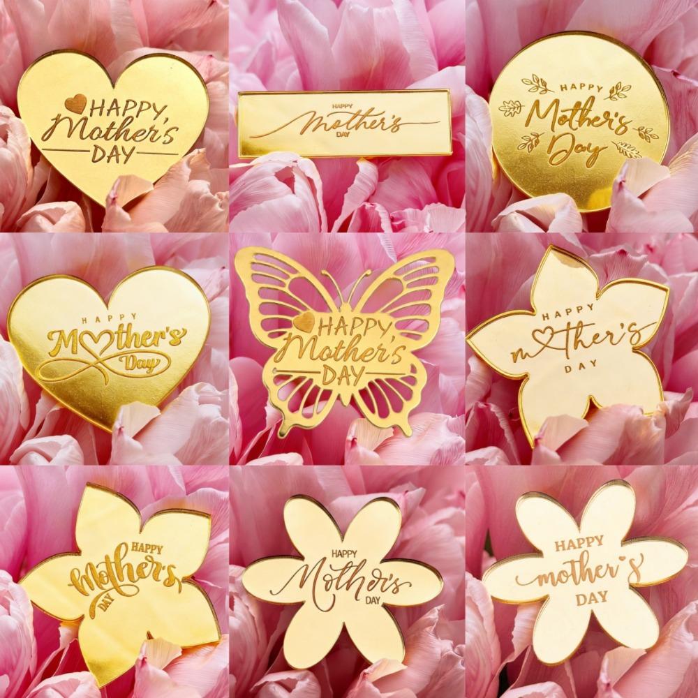 9Pcs/set Gold Flower Shape Mother s Day Cupcake Decor Acrylic Heart Best Mom Party Baking Cakes Dessert Decorations Supplies
9Pcs/set Gold Flower Shape Mother s Day Cupcake Decor Acrylic Heart Best Mom Party Baking Cakes Dessert Decorations Supplies