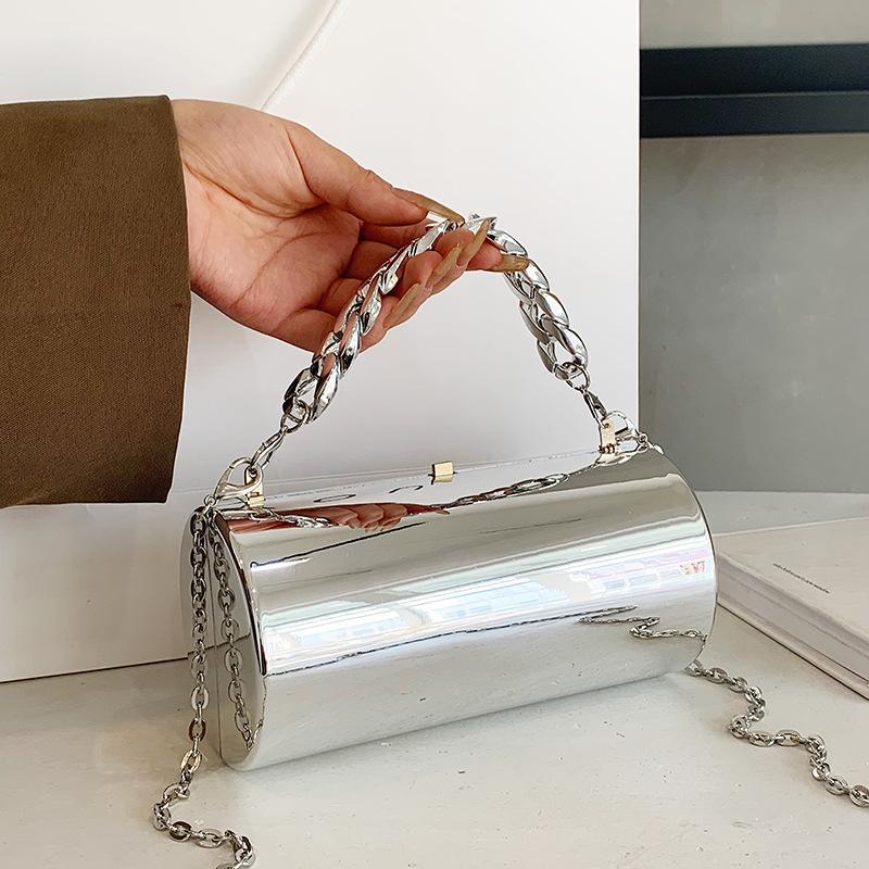 ins glossy bag women s new fashion chain single shoulder crossbody cylinder bag niche pen holder bag women срібний
ins glossy bag women s new fashion chain single shoulder crossbody cylinder bag niche pen holder bag women срібний