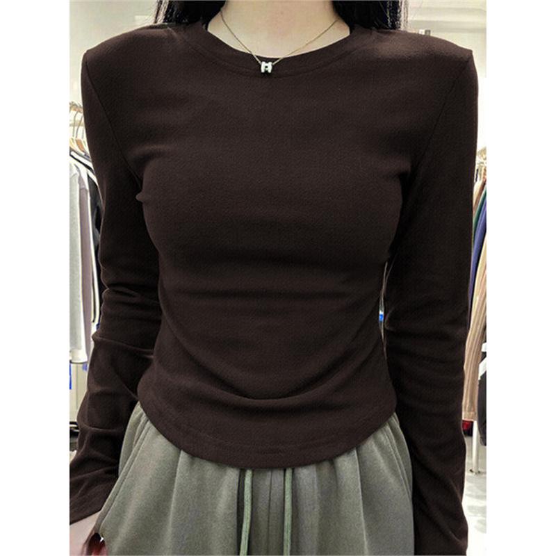Women s 2024 Autumn/Winter Brushed Velvet Slim Long-Sleeve T-Shirt XL кавовий
Women s 2024 Autumn/Winter Brushed Velvet Slim Long-Sleeve T-Shirt XL кавовий