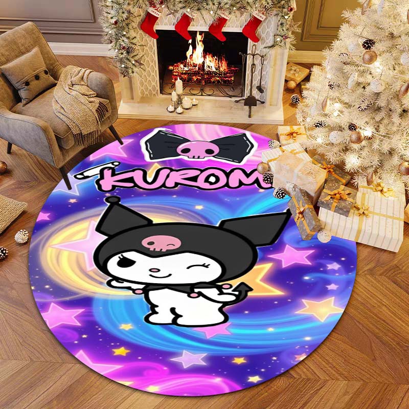 This Kuromi Cartoon Round Rug Can Be Used To Decorate The Living Room, Bedroom, Sofa, and Playroom; It s A Non-slip Rug. 80cm
This Kuromi Cartoon Round Rug Can Be Used To Decorate The Living Room, Bedroom, Sofa, and Playroom; It s A Non-slip Rug. 80cm