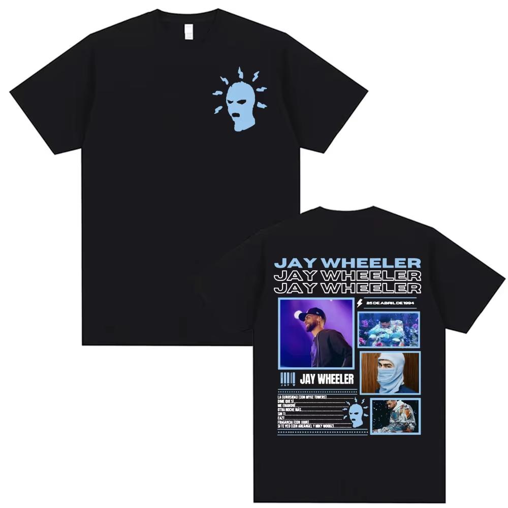 Rapper Jay Wheeler Album Tour Cover Tshirts Men Women Fashion Trend Vintage T Shirt pure Cotton 2026 summer Short Sleeve Top S
Rapper Jay Wheeler Album Tour Cover Tshirts Men Women Fashion Trend Vintage T Shirt pure Cotton 2026 summer Short Sleeve Top S