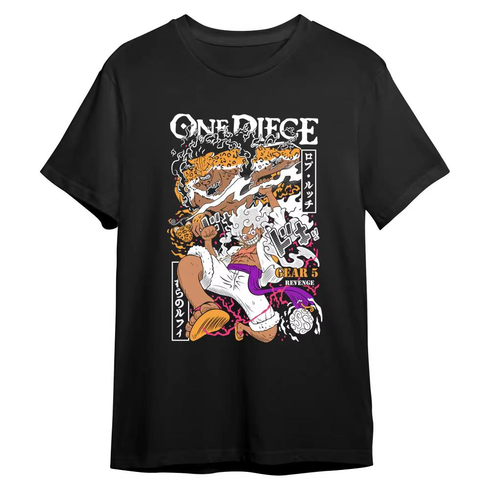 One Piece Japanesestyle Trendy Cartoon Print Shortsleeved Tshirt Comfortable and Casual Suitable for Parentchild Outfits S
One Piece Japanesestyle Trendy Cartoon Print Shortsleeved Tshirt Comfortable and Casual Suitable for Parentchild Outfits S
