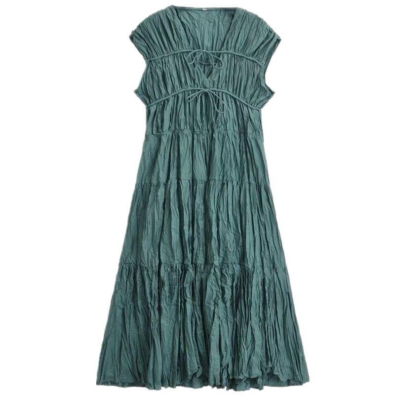 Fashion Style 2024 Summer New Women s Normcore Pleated V Neck Raglan Sleeve Mid Length Long Length Dress 06618608498 Figure Color L
Fashion Style 2024 Summer New Women s Normcore Pleated V Neck Raglan Sleeve Mid Length Long Length Dress 06618608498 Figure Color L