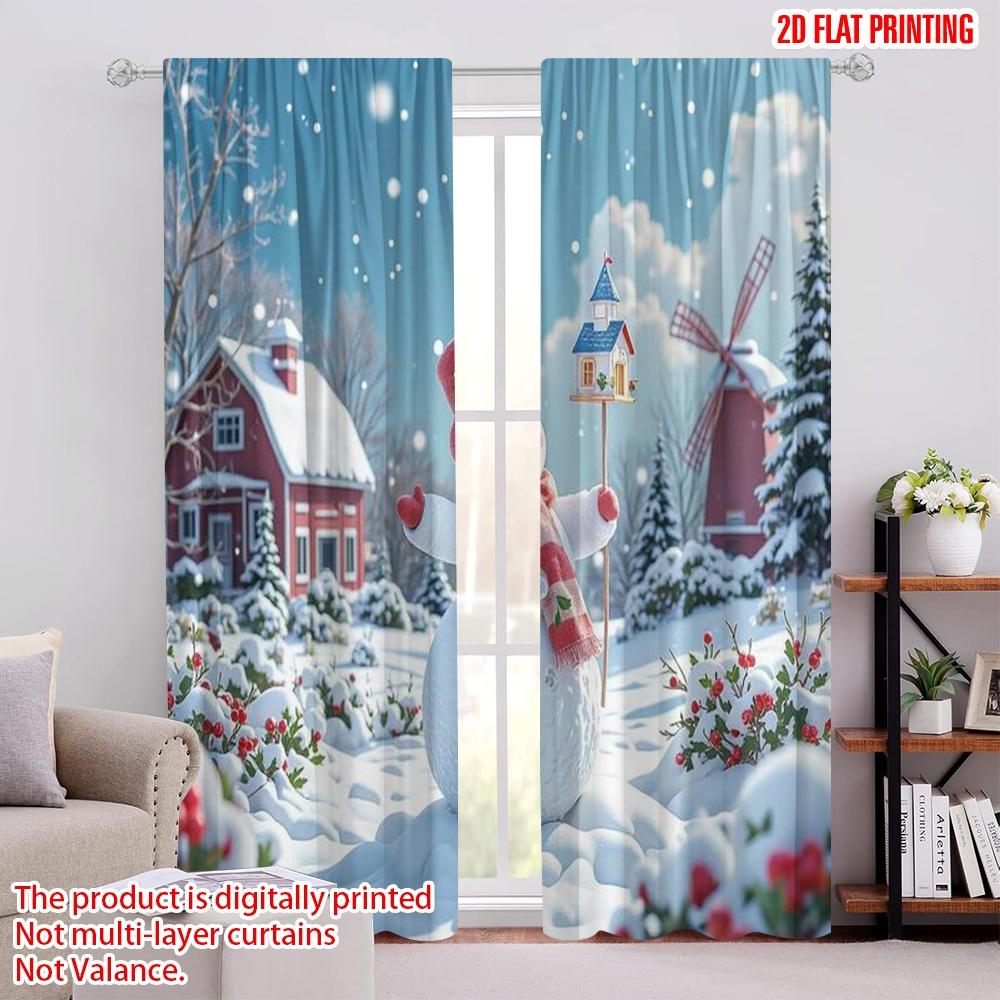 2pcs 2D flat printing Merry Christmas Popular Window Drapes Christmas snowman4 100% Polyester Without Electricity Festive 100*130 Rod Pocket 1pcs
2pcs 2D flat printing Merry Christmas Popular Window Drapes Christmas snowman4 100% Polyester Without Electricity Festive 100*130 Rod Pocket 1pcs