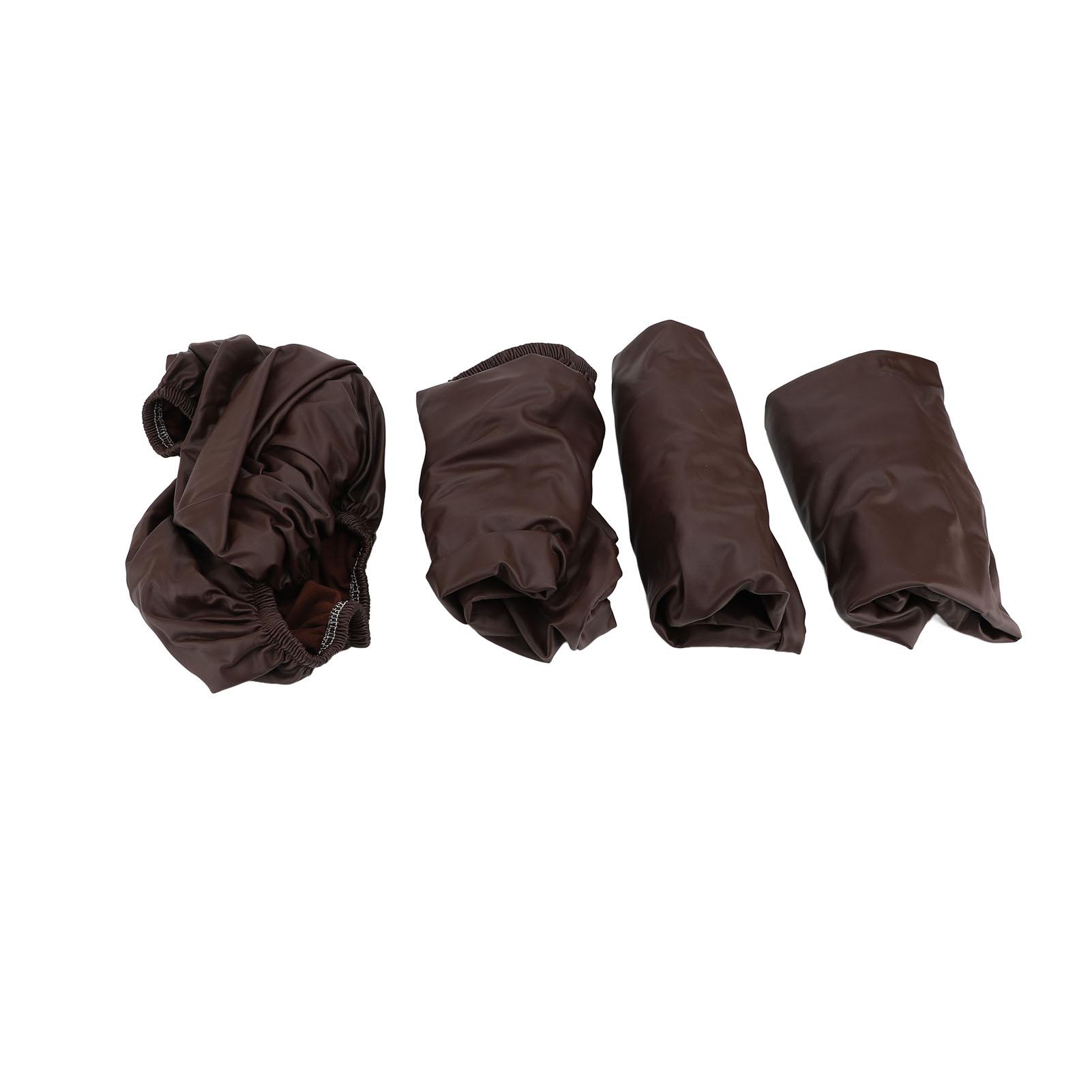 4 шт. Чехол для сиденья стула из искусственной кожи, водостойкий, противоскользящий, эластичный, с защитой от загрязнения кофейный
4 шт. Чехол для сиденья стула из искусственной кожи, водостойкий, противоскользящий, эластичный, с защитой от загрязнения кофейный