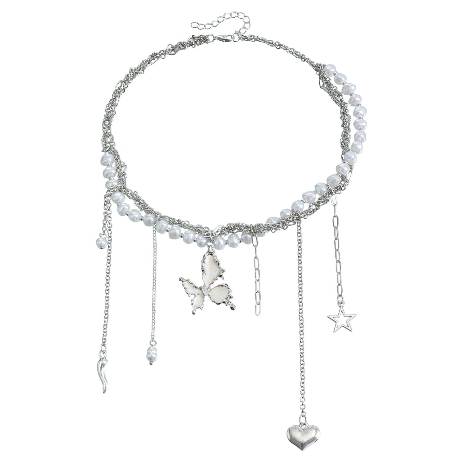 Ожерелье из искусственного жемчуга Крутая шейная цепочка Крест Звезда Регулируемый Милый чокер
Ожерелье из искусственного жемчуга Крутая шейная цепочка Крест Звезда Регулируемый Милый чокер