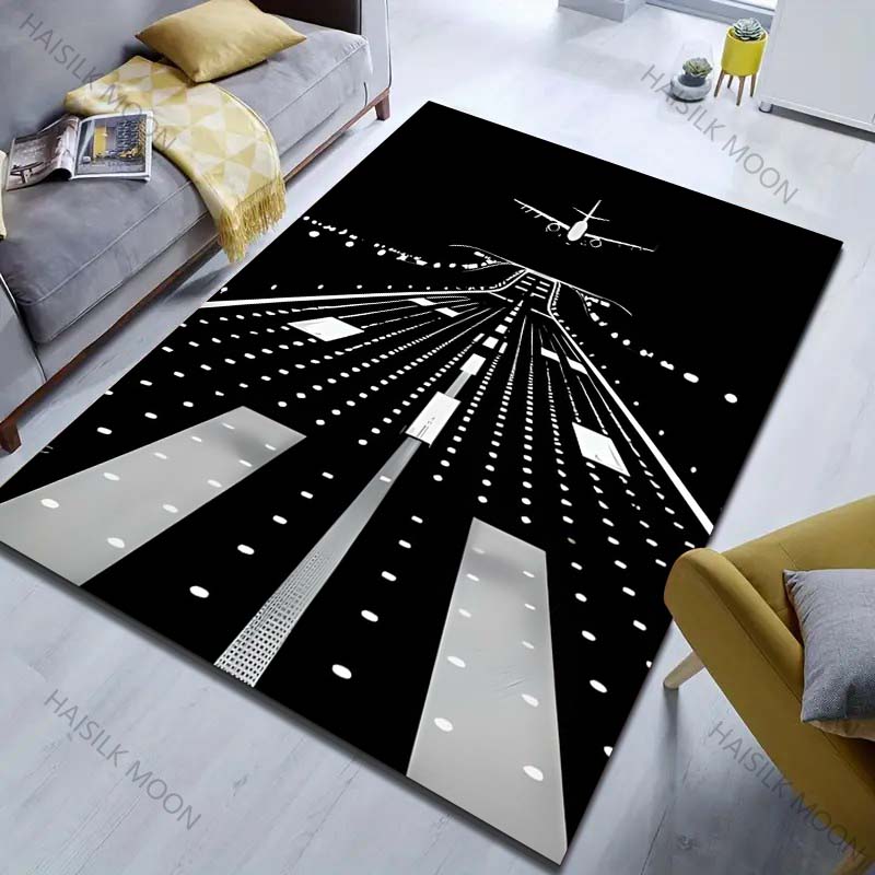 Multiple sizes Airplane Runway Art Pattern Carpet for Living Room Bedroom Sofa Home Decor Non-slip Floor Mat Luxury Gift 40cm x 60cm
Multiple sizes Airplane Runway Art Pattern Carpet for Living Room Bedroom Sofa Home Decor Non-slip Floor Mat Luxury Gift 40cm x 60cm
