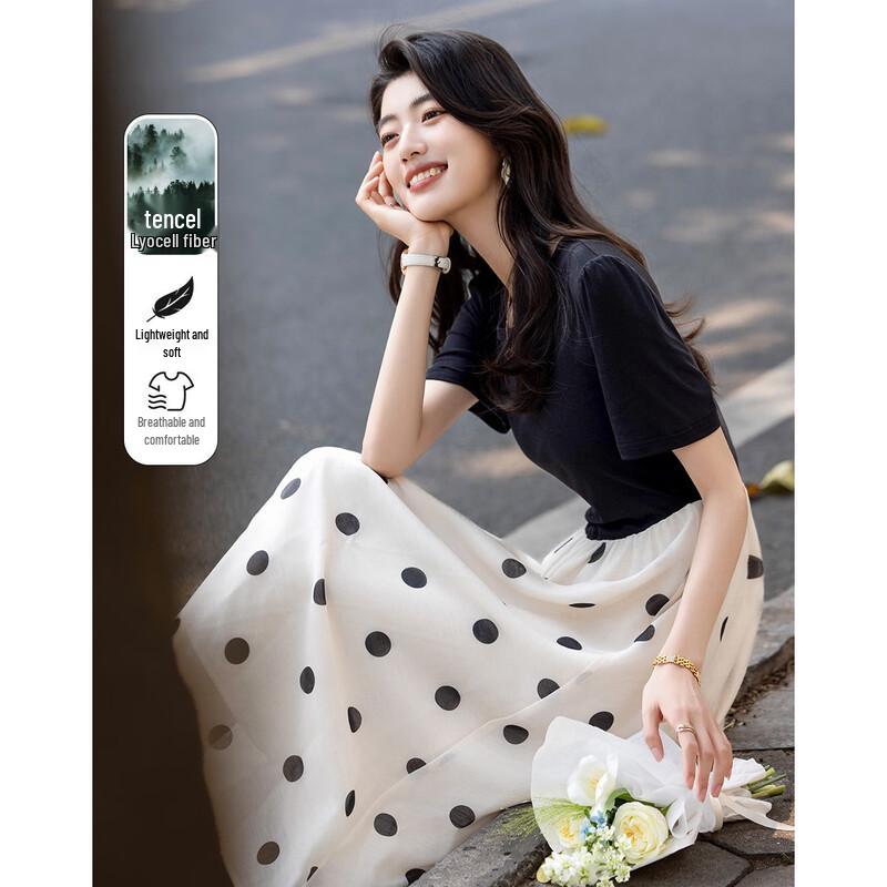 De Ma Na Summer French Retro Polka Dot Short Sleeve A-line Dress M
De Ma Na Summer French Retro Polka Dot Short Sleeve A-line Dress M