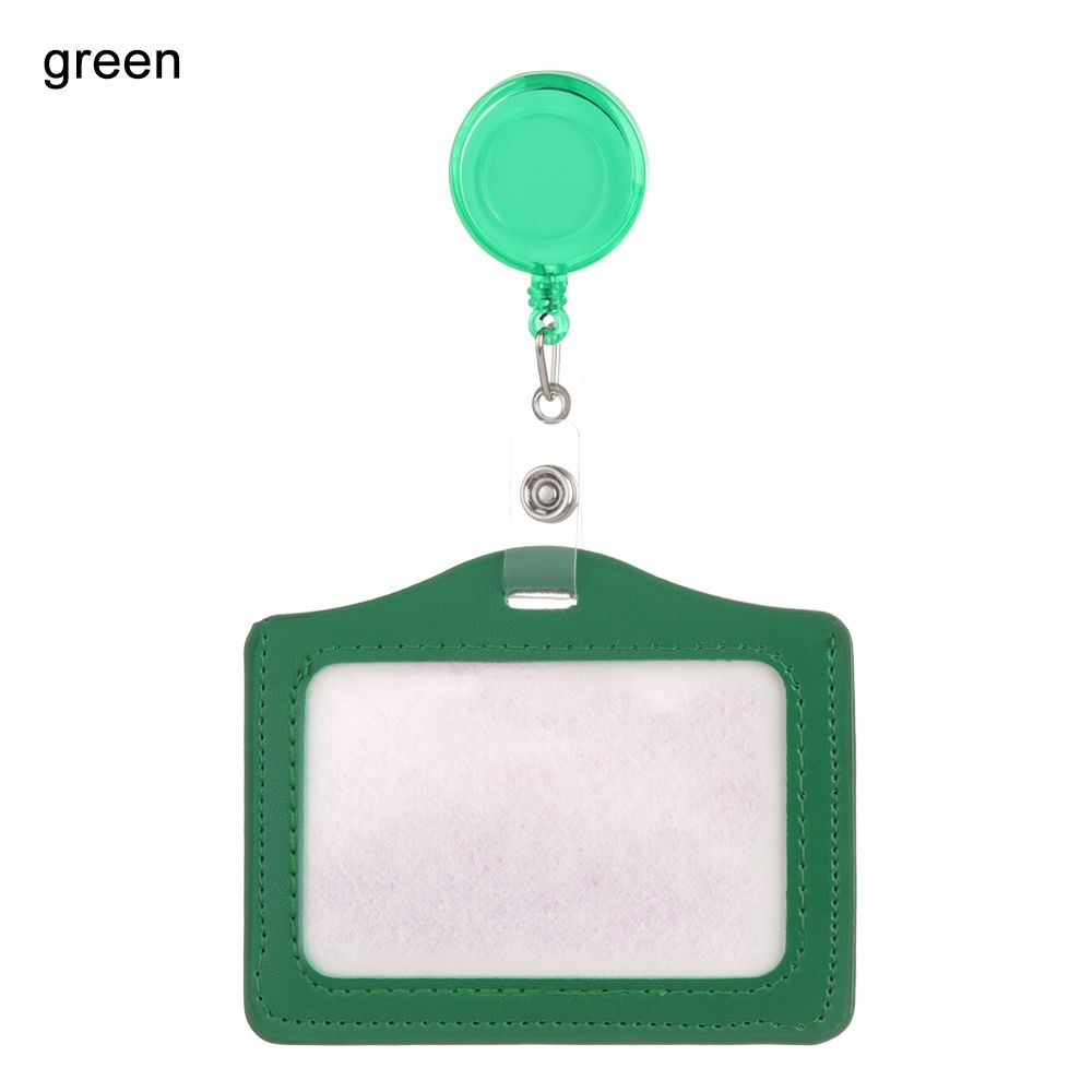 Leather Worker Identity Tag with Retractable Reel Protective Shell Badge Case ID Card Holder зелений
Leather Worker Identity Tag with Retractable Reel Protective Shell Badge Case ID Card Holder зелений